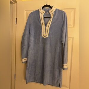 NWT RNWK Renwick Blue Periwinkle Terry Tunic Dress/Cover-Up Size M a beauty ❤️